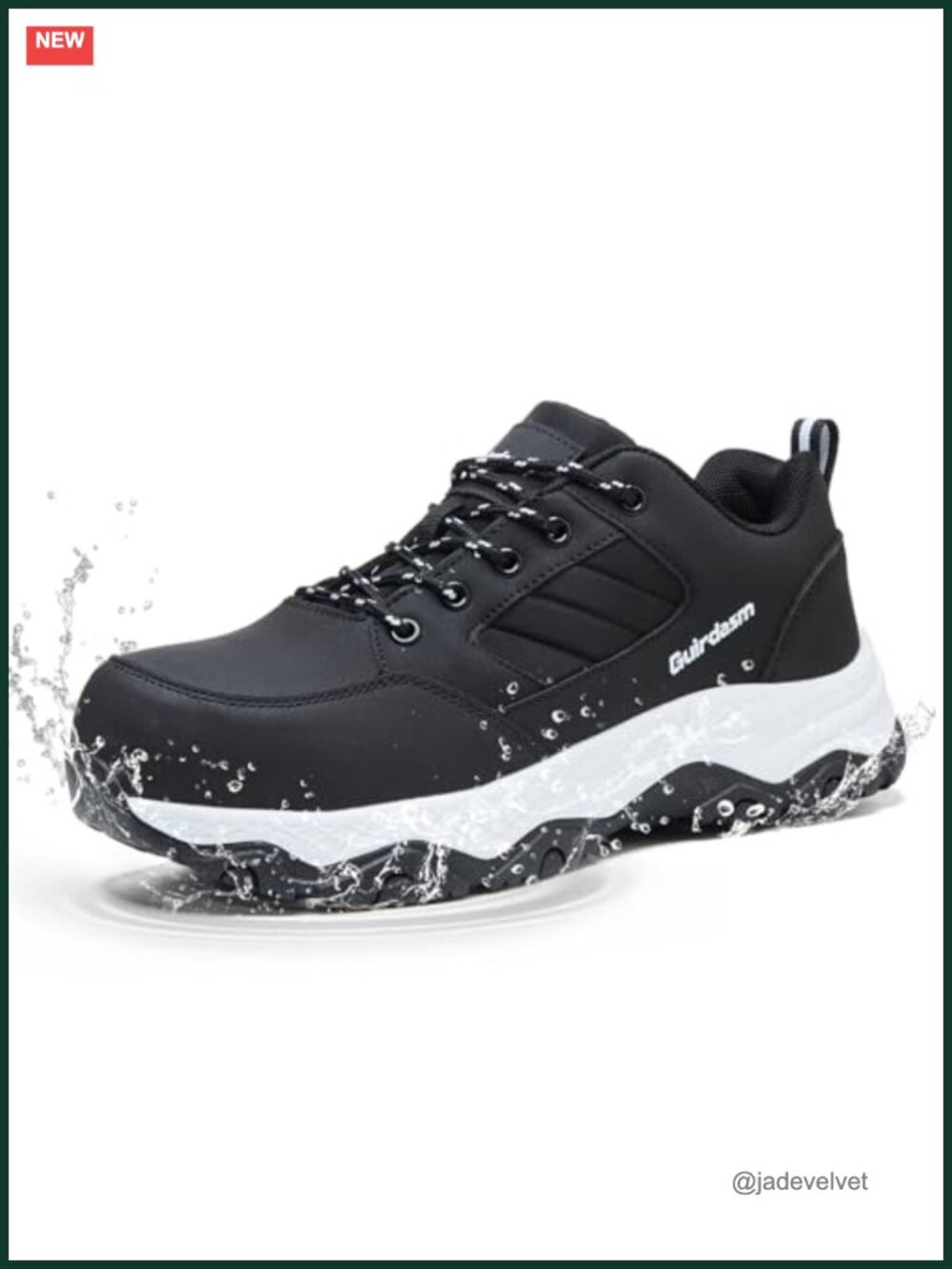 Wide Steel Toe Waterproof Work Shoes Non-Slip Puncture-Resistant Composite